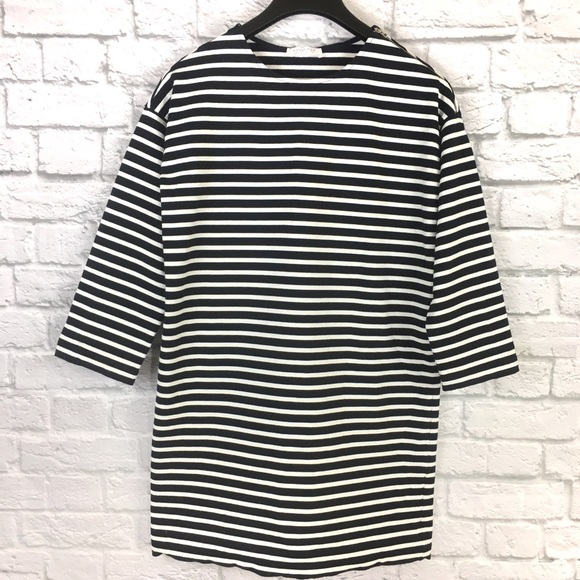 Everlane Breton Cotton Striped Oversize Dress Sz S - Picture 3 of 8